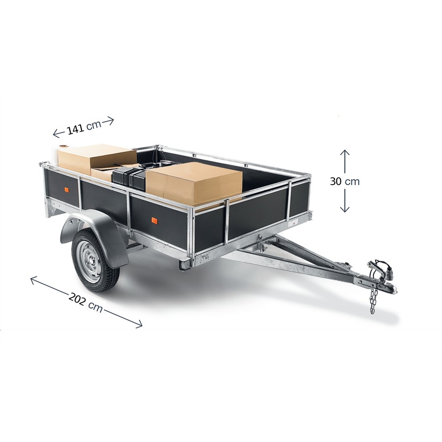 Remorque bois NORAUTO 1 essieu 500 kg