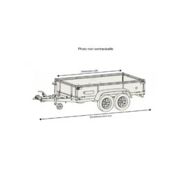 Remorque SOREL Nordika Bois N255B – PTAC 500kg